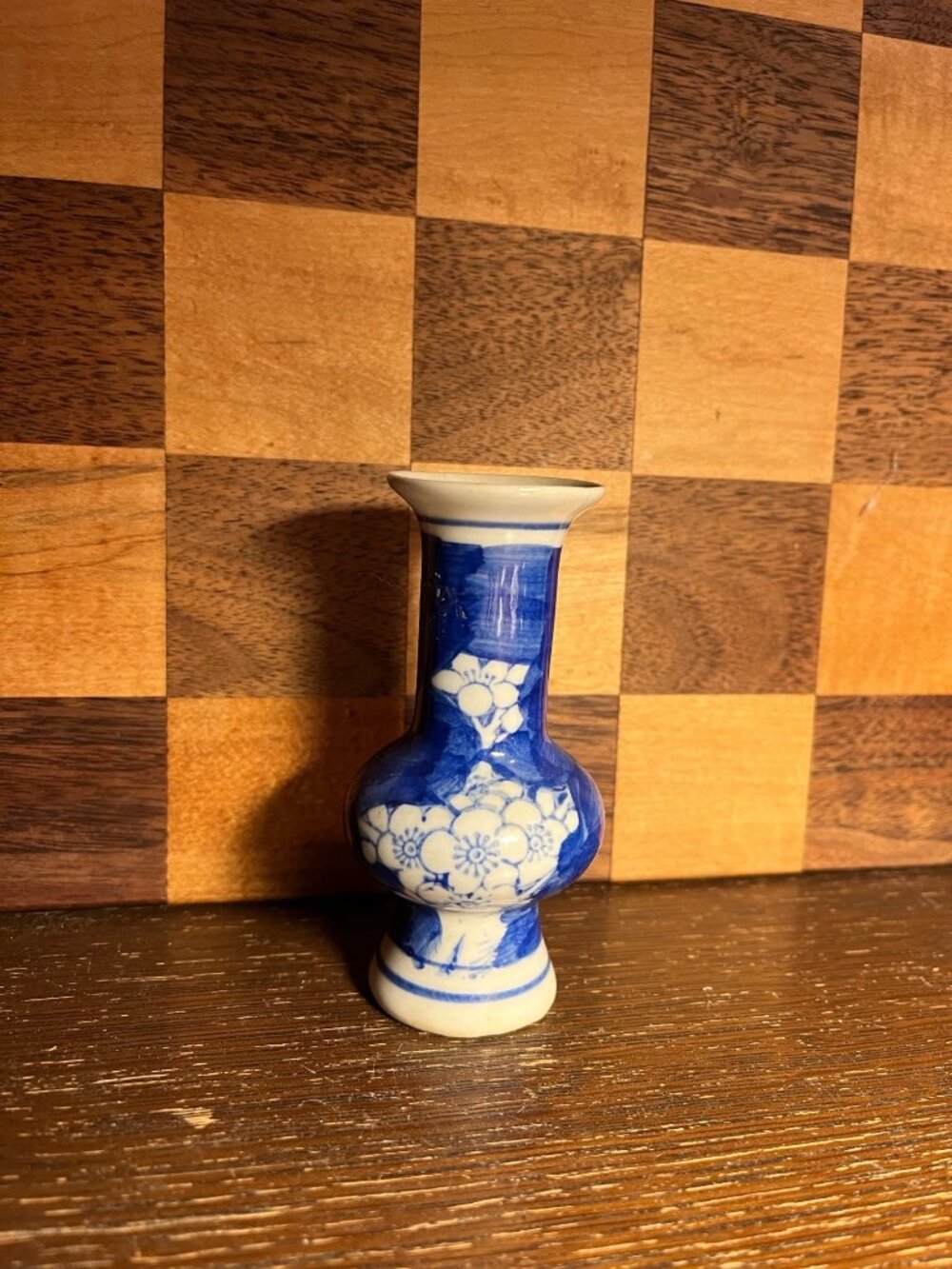 Mini Blue and White Bud Vase A1146